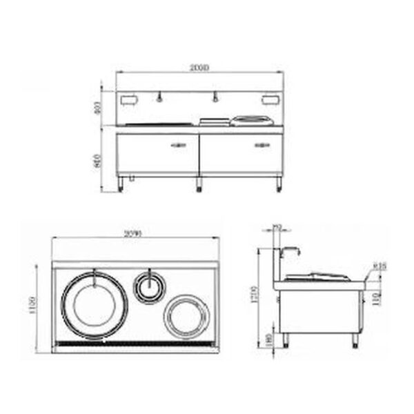 1 Electromagnetic Cauldron Stir-fry Combination Series
