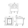 1 Induction Cabinet Type 4-Eye Casserole Oven