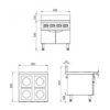 1 Induction Cabinet Type 4-Eye Casserole Oven