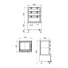 1 Electromagnetic/electric Three-door Seafood Steamer