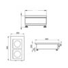 Electromagnetic Bench  Type Double Eye Cooker
