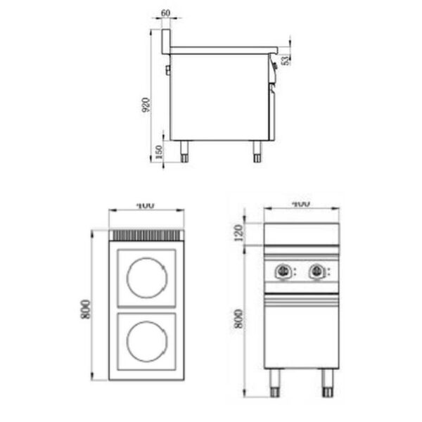Induction Two-eye Cooker