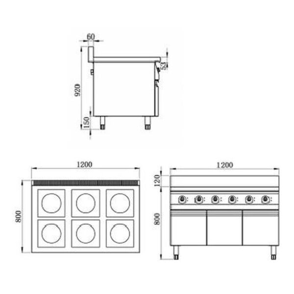 Induction  Six-eye  Casserole
