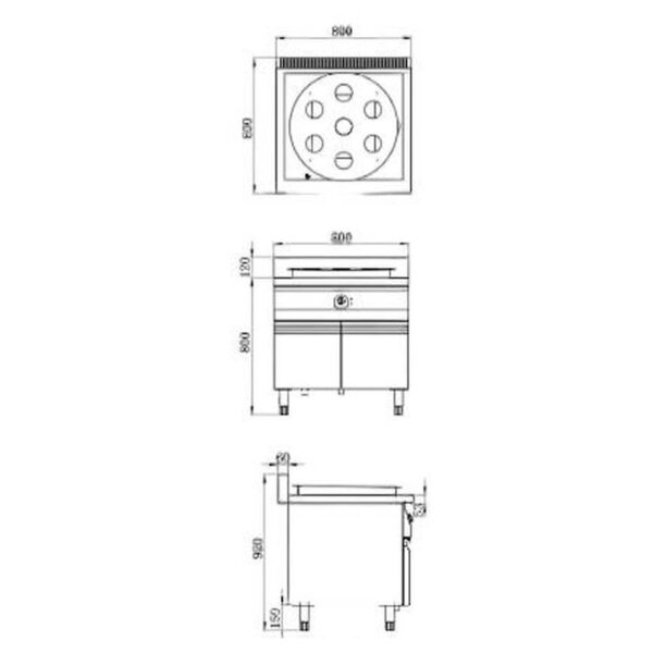 Electromagnetic Seven Star Steamed Bun  Furnace