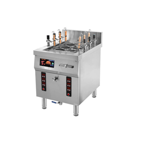 17.电磁智能升降六孔煮面炉.1 Electromagnetic/electric Heating Intelligent Lifting Six-hole Cooking Furnace