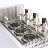 Electromagnetic/electric  Intelligent Lifting Three-hole Cooking  Furnace