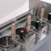 Electromagnetic/electric  Intelligent Lifting Three-hole Cooking  Furnace