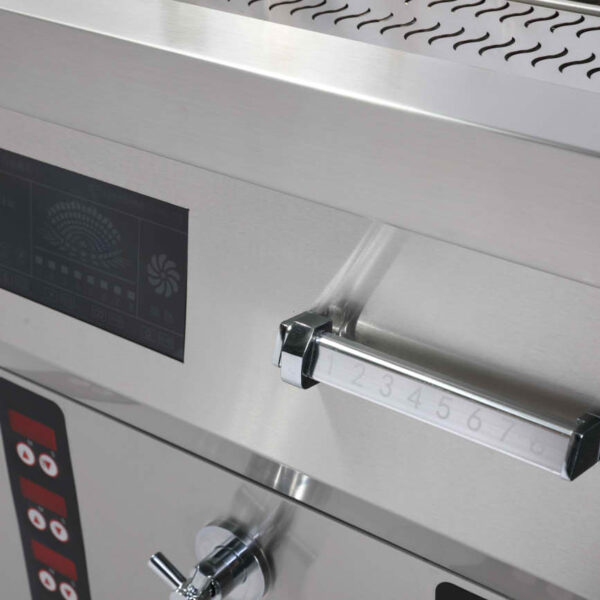 1S5A1054.1 Electromagnetic/electric Heating Intelligent Lifting Six-hole Cooking Furnace