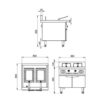 2 Electromagnetic/electric Double Cylinder Fryer